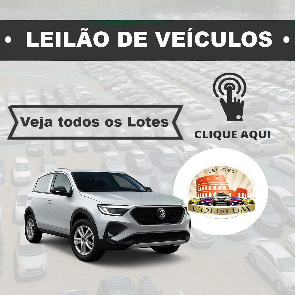 Leilão de Veículos / Quarta-Feira 28/05/2025